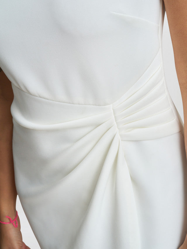 Sansa Wrap Dress With Beaded Neck - Image 6