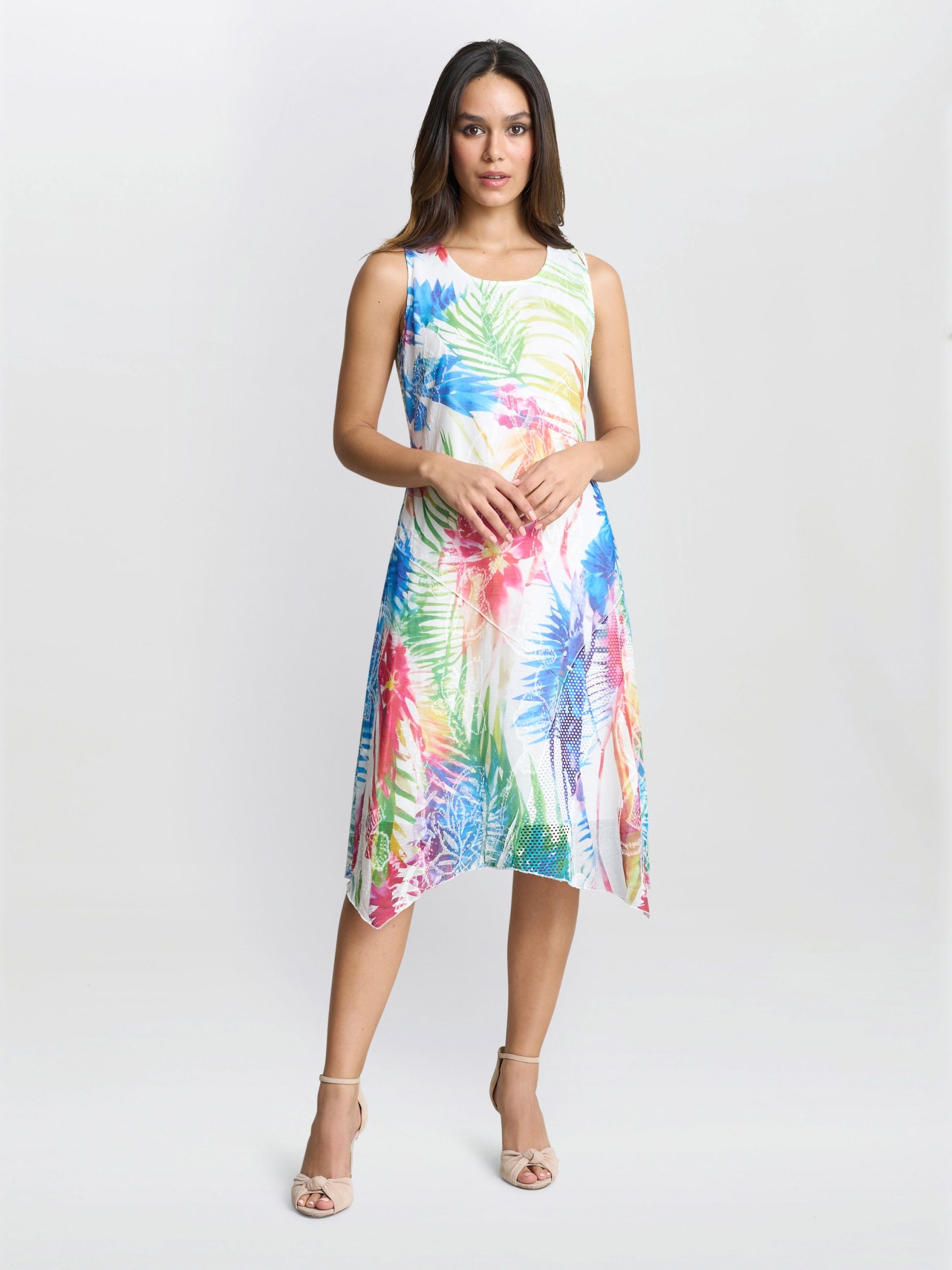 Eliza Sleevelss Asymmetric Hem Dress - Image 4