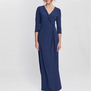 Celine Jersey Wrap Maxi Dress